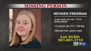 Girl, 13, missing from Bakersfield