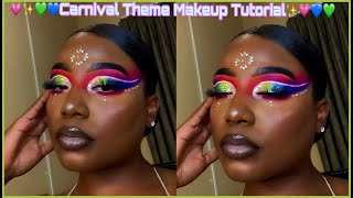 Another Carnival Inspired Look Using The W7 Mardi Gras Palette | Bperfect Love Tahiti Dupe