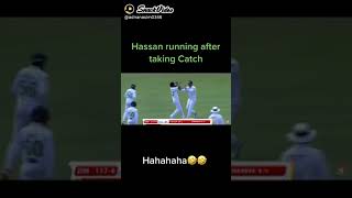 Hassan Ali running after taking catch🤣🤣