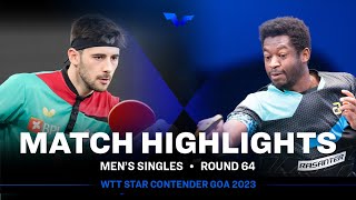 Joao Geraldo vs Ibrahima Diaw | MS R64 | WTT Star Contender Goa 2023