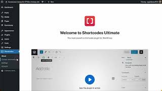 Shortcodes Ultimate — Shortcode Creator Demo