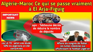 Affaire Algérie-Maroc/ Apn: Tebboune réduire le nombre de députés/ 50% des algériens contami'nés ...