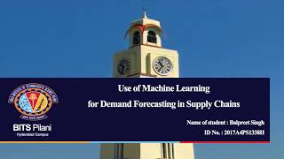 Use of Machine Learning for Demand Forecasting in Supply Chains