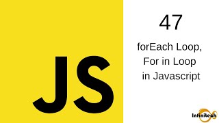 Javascript Tutorial in Hindi - 47 foreach loop in javascript , for in loop in javascript