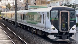 【ジョイント音最高！】E257系5500番台ｵｵOM-55編成が回送電車として土呂駅を通過するシーン（回4057M）2024.10.20.16:12