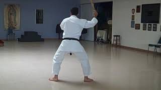 Iha Mitsutada,  Ryukonkai Kobudō,  kebō kata (Slow speed)