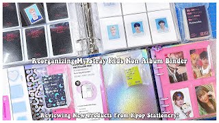 Reorganizing My Stray Kids Collection ✰ Reviewing New Products From Kpop Stationery!