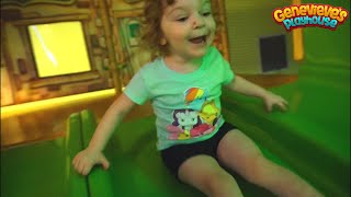 Cute Kid Genevieve is Back at Best Indoor Playground for Kids Great Family Fun! Ball Pits & Slides!