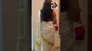 ഓണത്തിന് സിംപിളായി ഒരു makeover/ കസവു സാരിക്ക് elegant look നൽകുന്ന blouses ഏതെല്ലാം?