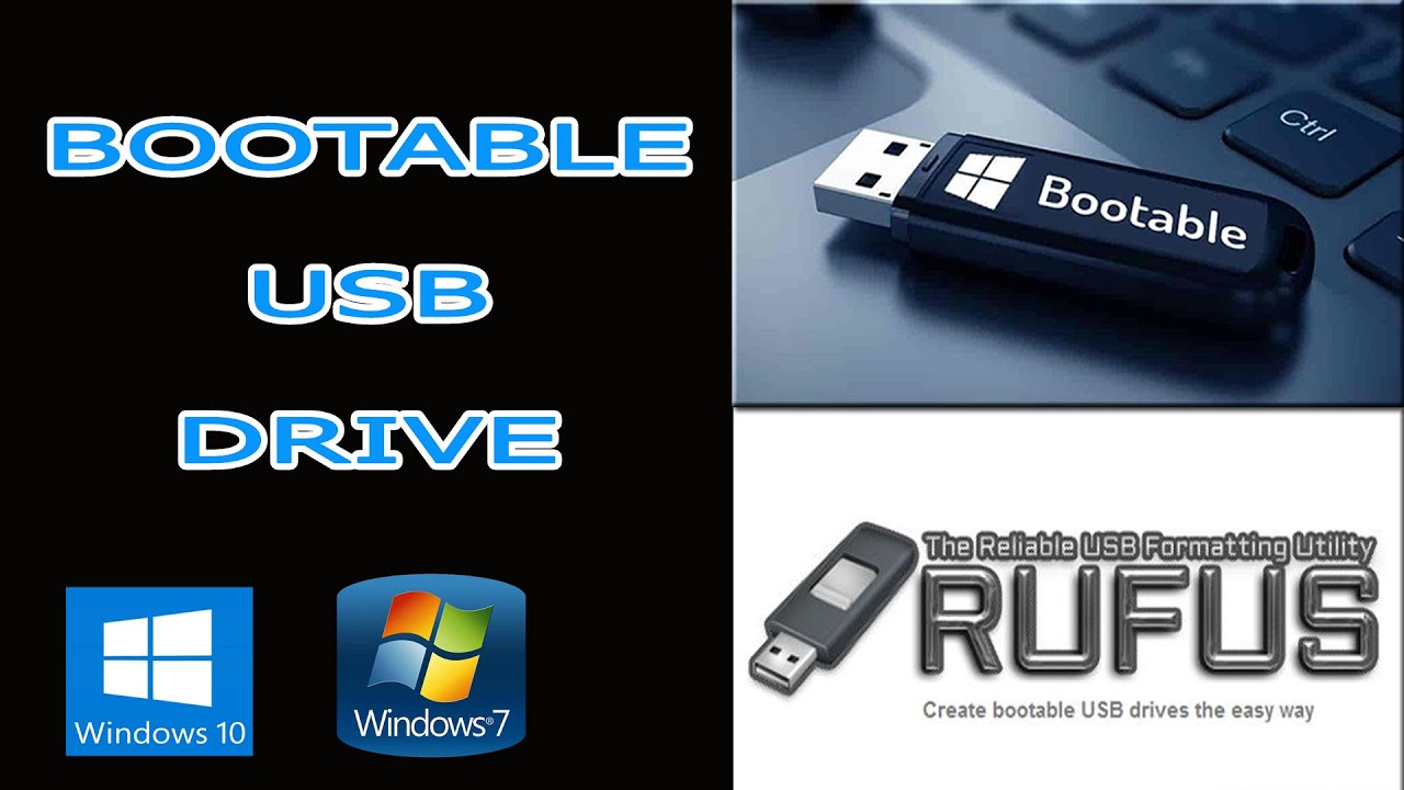 How To Create A Bootable USB Drive Using Rufus - YouTube