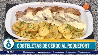 👨‍🍳Costeletas de cerdo al roquefort #Recetas de Dario Brugnoni