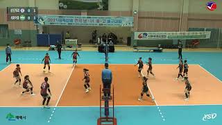 [태백산배 16세 이하 여자부 4/15] 예선 1경기 홍천군체육회 vs 세화여중