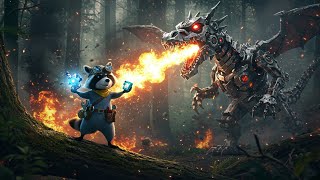 Remy the Raccoon vs the Robo-Dragon: An Epic Animated Adventure!