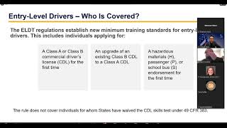 Entry Level Driver Training Regulations and the Trainer Provider Registry