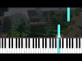 minecraft subwoofer lullaby very easy piano tutorial