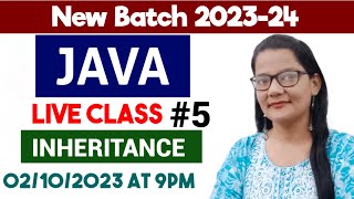Inheritance in JAVA| Java Programming For Beginners BCA MCA BTech MSc Computer Science