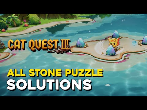 Cat Quest 3: Solutions for all puzzles with blue stones