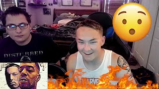 Kid Cudi, Eminem "The Adventures of Moonman and Slim Shady" (Lyric Video) REACTION AND REVIEW!!