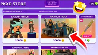 PK XD Survival week update New items is here 😍🔥|| Buying new armor + Monster truck || #pkxd new