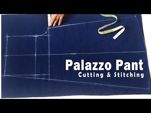 Palazzo Pant Cutting & Stitching | Designer Palazzo Sewing Tutorial Palazzo Pant Cutting & Stitching | Designer Palazzo Sewing Tutorial