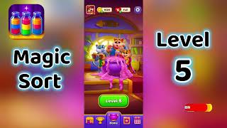 Magic Sort Level 5 Walkthrough 🎩✨ | Go Answer