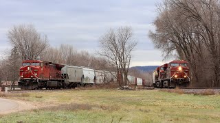 December on the CPKC River Sub | Minnesota Mainline Railroading in 2023 | Winona Area Trains