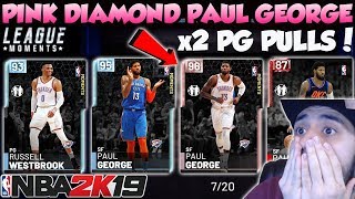 NBA 2K19 PINK DIAMOND PAUL GEORGE PACK OPENING IN MYTEAM! 2K GAVE ME TWO PAUL GEORGE PULLS...