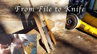From Rusty File to Elegant Knife!