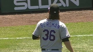 COL@CHC: Bergman fans seven over five solid innings