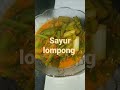 sarapan pagi sayur lompong favorit