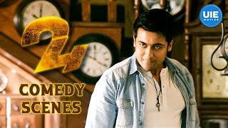 24 Movie  Comedy Scenes ft. Suriya | Samantha | Nithya Menen | Sathyan