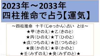 2024年四柱推命の勉強！十干占い（乙きのと）初心者向け！流運行運2025年2026年2027年2028年2029年2030年2031年