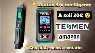 MULTIMETRO INTELLIGENTE SMART + CERCAFASE SENZA CONTATTO | TESMEN TM-510 - TN-213 | BY AMAZON