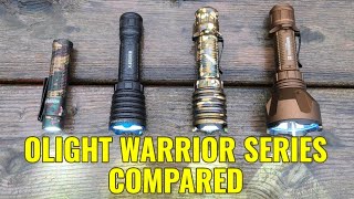 Olight Comparison: Warrior Mini vs Warrior X vs Warrior X PRO vs Warrior X Turbo