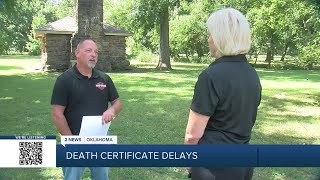 System upgrade causing Okla. death certificate delays
