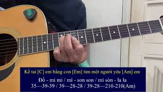 6# .LINH HỒN TƯỢNG ĐÁ (Am) slow rock  : chia sẻ cách tỉa nốt trên đàn guitar 🎸