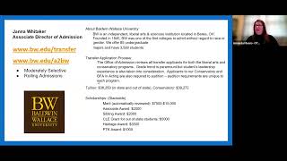 Transfer and Selective Admissions Panel