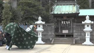 千葉県成田市吉岡 春祈祷奉納獅子神楽