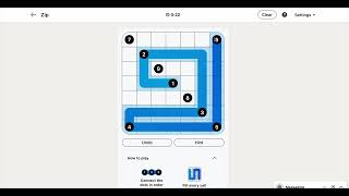 LinkedIn Games - Zip #2 #zip