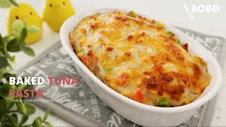 Tuna Pasta Bake | Easy Steps | Creamy and Delicious |焗烤鮪魚白醬義大利麵