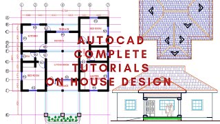 AUTOCAD COMPLETE HOUSE PLAN TUTORIAL PART 1B