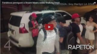Fanáticos persiguen a Bryant Myers estilo Walking Dead