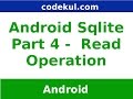 Android Tutorial 2019 - SQLite Read Operation in Android Part - 4
