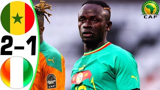 Senegal vs Ivory Coast 2-1 - All Goals and Highlights - 2024 🔥 MANE