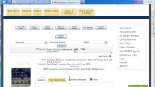 UMKC Libraries Catalog demo