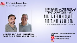 Aula 3 do Curso de Psicologia e Espiritismo, Tema: Reconhecendo e Superando a Angústia.