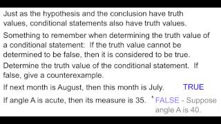 Geometry 2-3 Conditional Statements