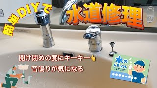 DIY 水道音鳴り修理(KVK水栓/一条工務店標準設備）