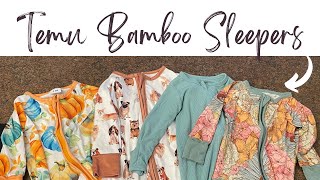 Temu Bamboo Baby Sleepers - MY HONEST REVIEW