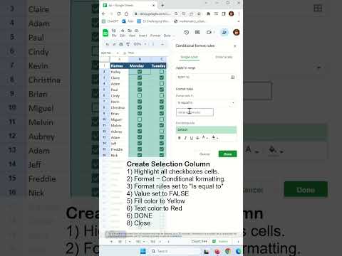 How do I color a cell if a checkbox is checked in Google Sheets? – Excel Tips and Tricks